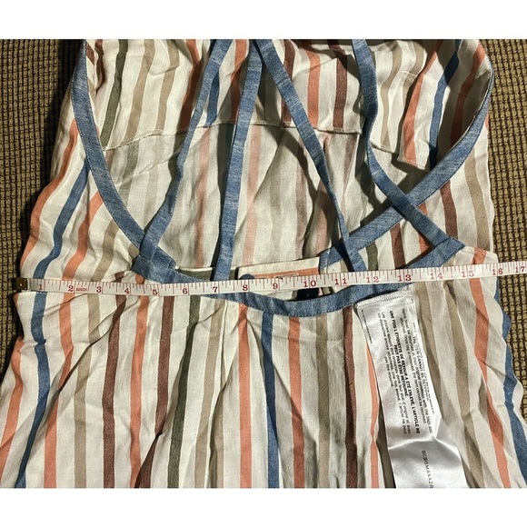 BCBGMaxAzria Blue Multi Striped Sleeveless Dress - Picture 6 of 12